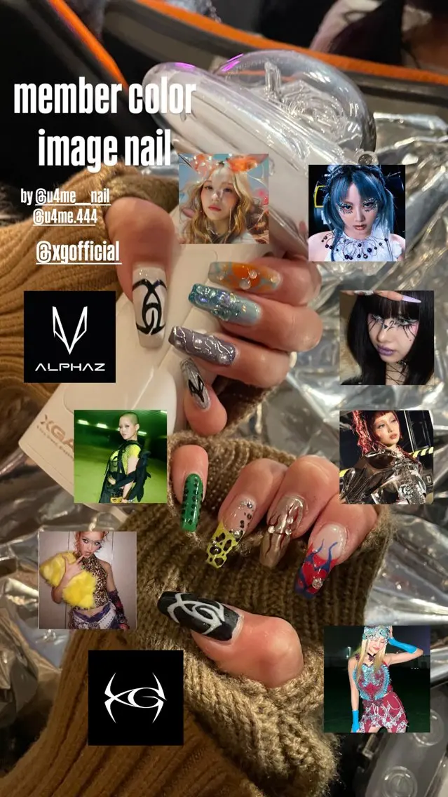推しネイル・パーツゴテゴテネイル💅長さだし10本×フルアート90min🌈の写真