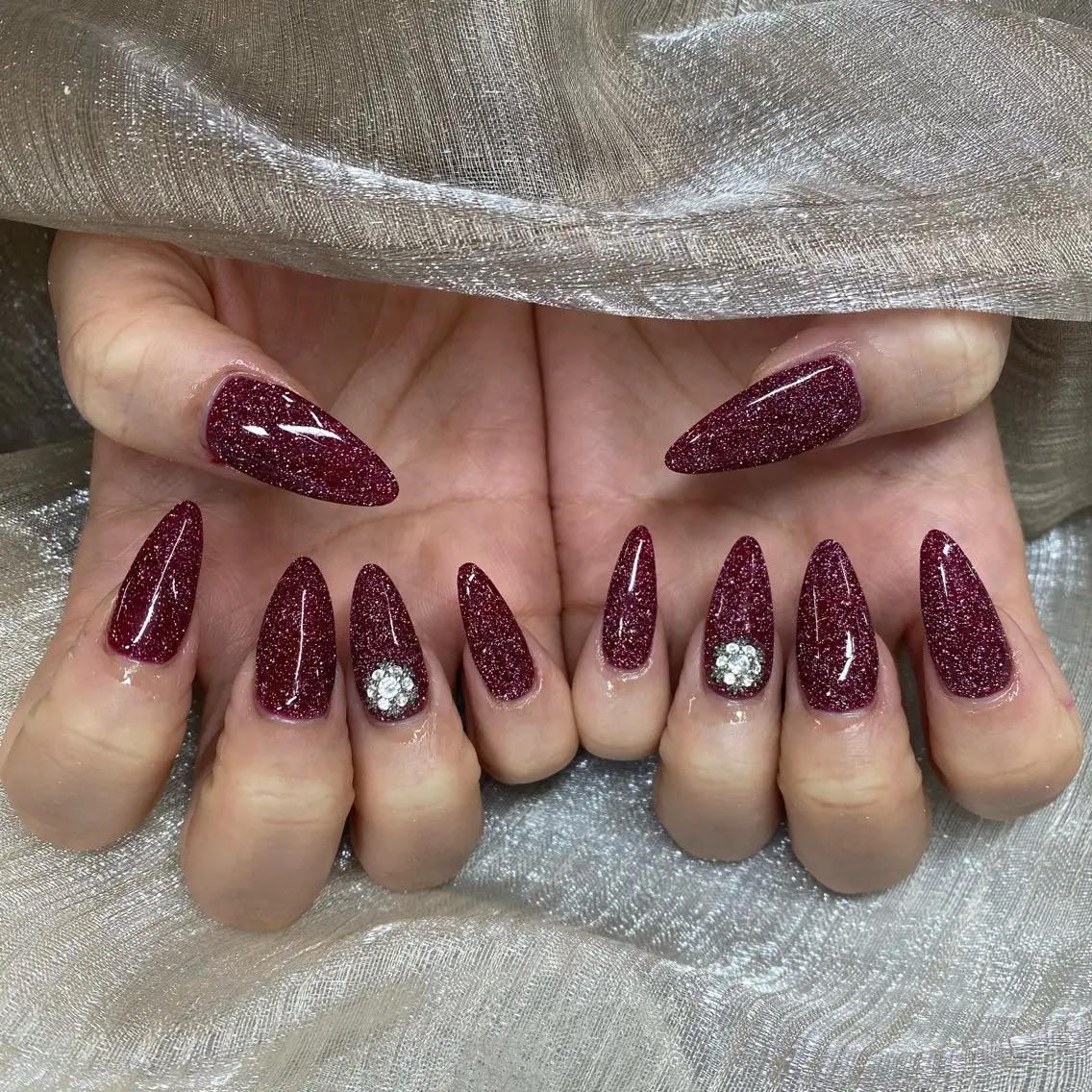 ミディアム 🎀MO MO🎀のネイルデザイン