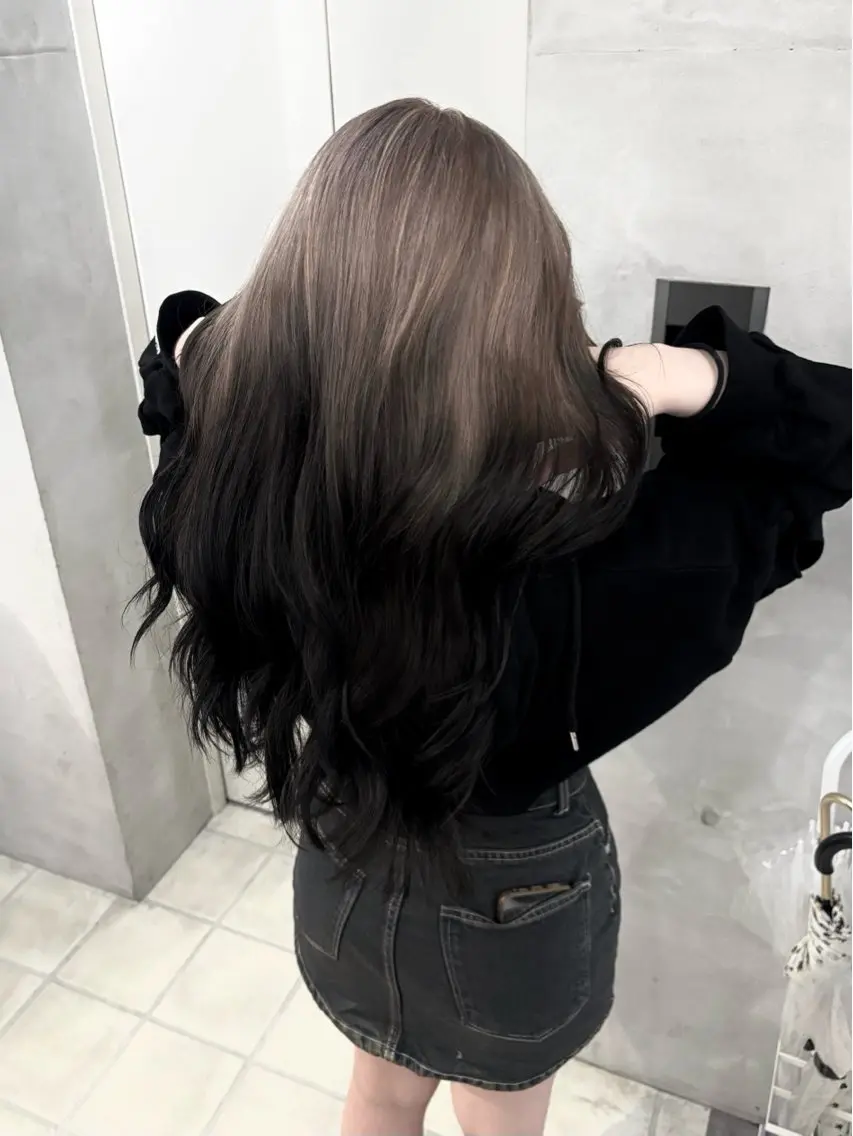 ロング カラー グラデーションカラー メンズバレイヤージュ 中野裕介のヘアスタイル