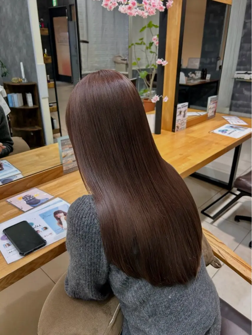 ロング カラー トリートメント ヘアカラー 平野 凛のヘアスタイル
