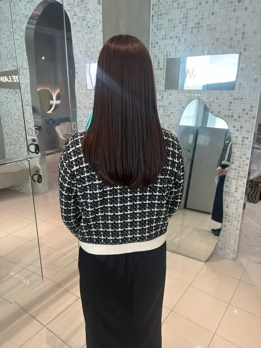 ロング カラー 透明感カラー カット ヘアカラー トリートメント 透明感カラー🫧 nanohaのヘアスタイル