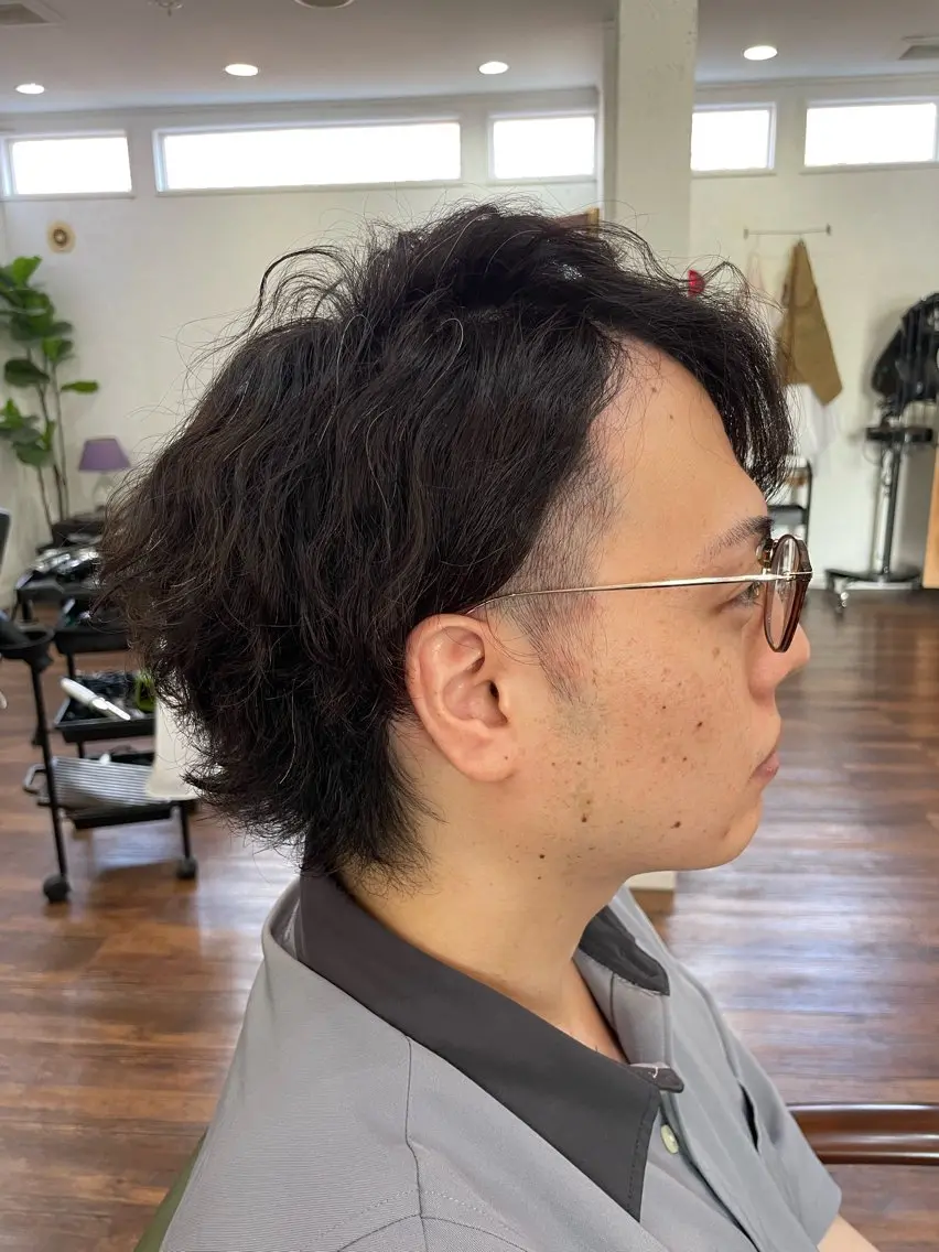 メンズ ヘアカラー パーマ 下林 雅明のヘアスタイル