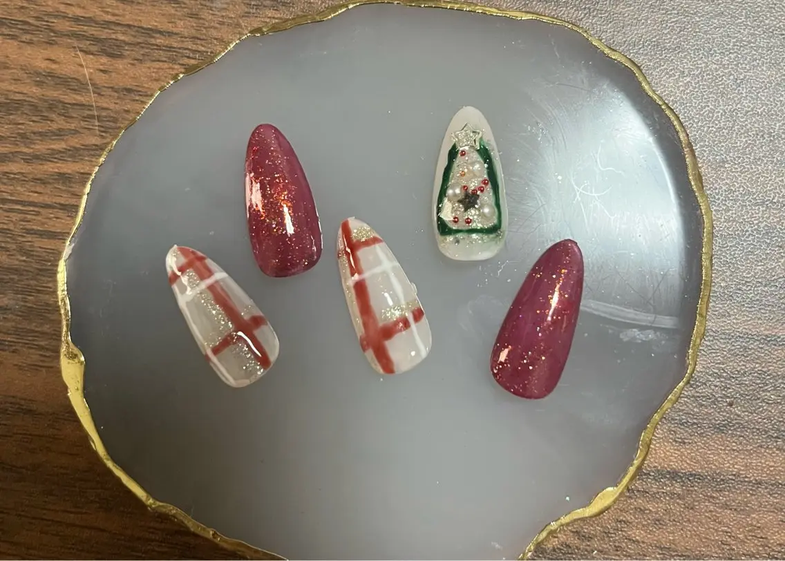 ネイル 冬ネイル クリスマス Nail ecxia ／Reikaのネイルデザイン