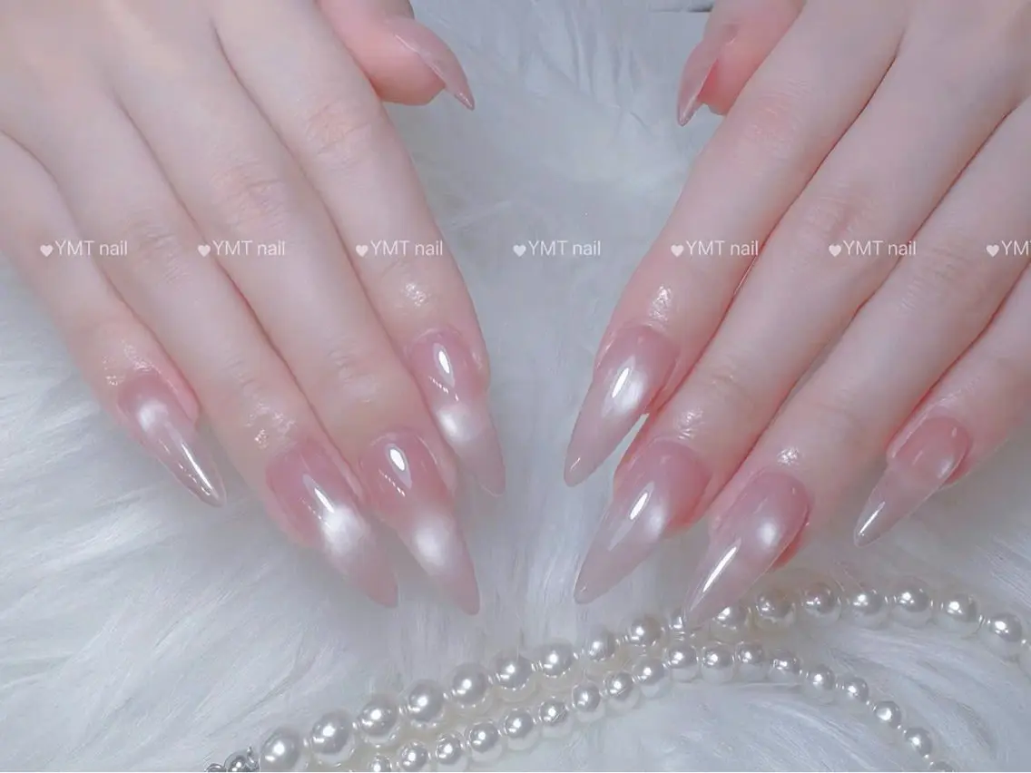 ネイル 長さ出し フットネイル ジェルネイル 韓国ネイル マグネットネイル ハンドネイル YMT NailStudioのネイルデザイン