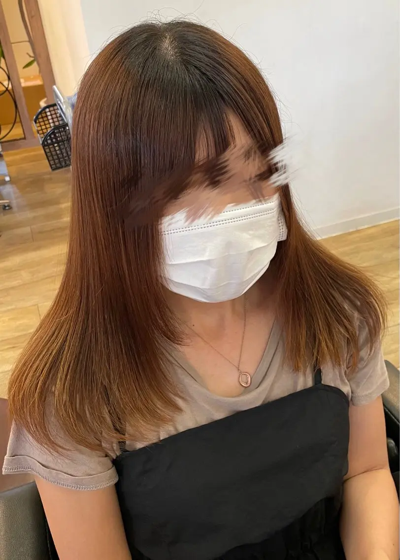 ロング ロングレイヤー 顔まわりレイヤー 顔周りカット レイヤーカット ロング カット アミーベル🧸🧡 本店✂️しおりのヘアスタイル