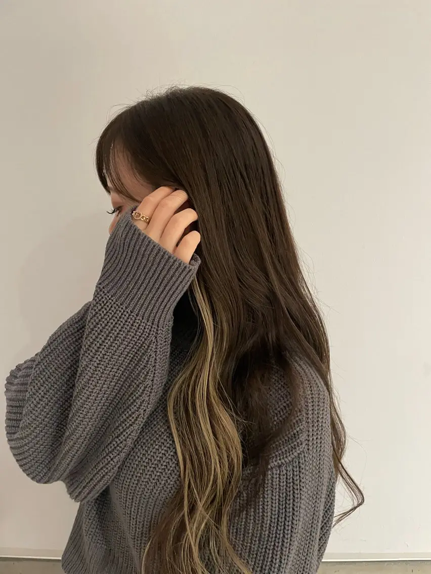 ロング カラー インナーカラー kilto.きょうか 🍑カットモデル🍑のヘアスタイル