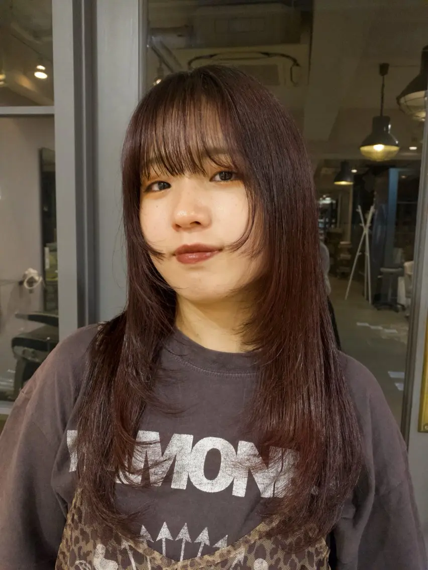 ロング レイヤーカット 下北沢美容室／ 竹内菜々花のヘアスタイル