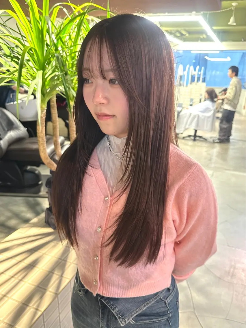 ロング カット ヘアカラー トリートメント 似合わせが得意 村松慧汰のヘアスタイル