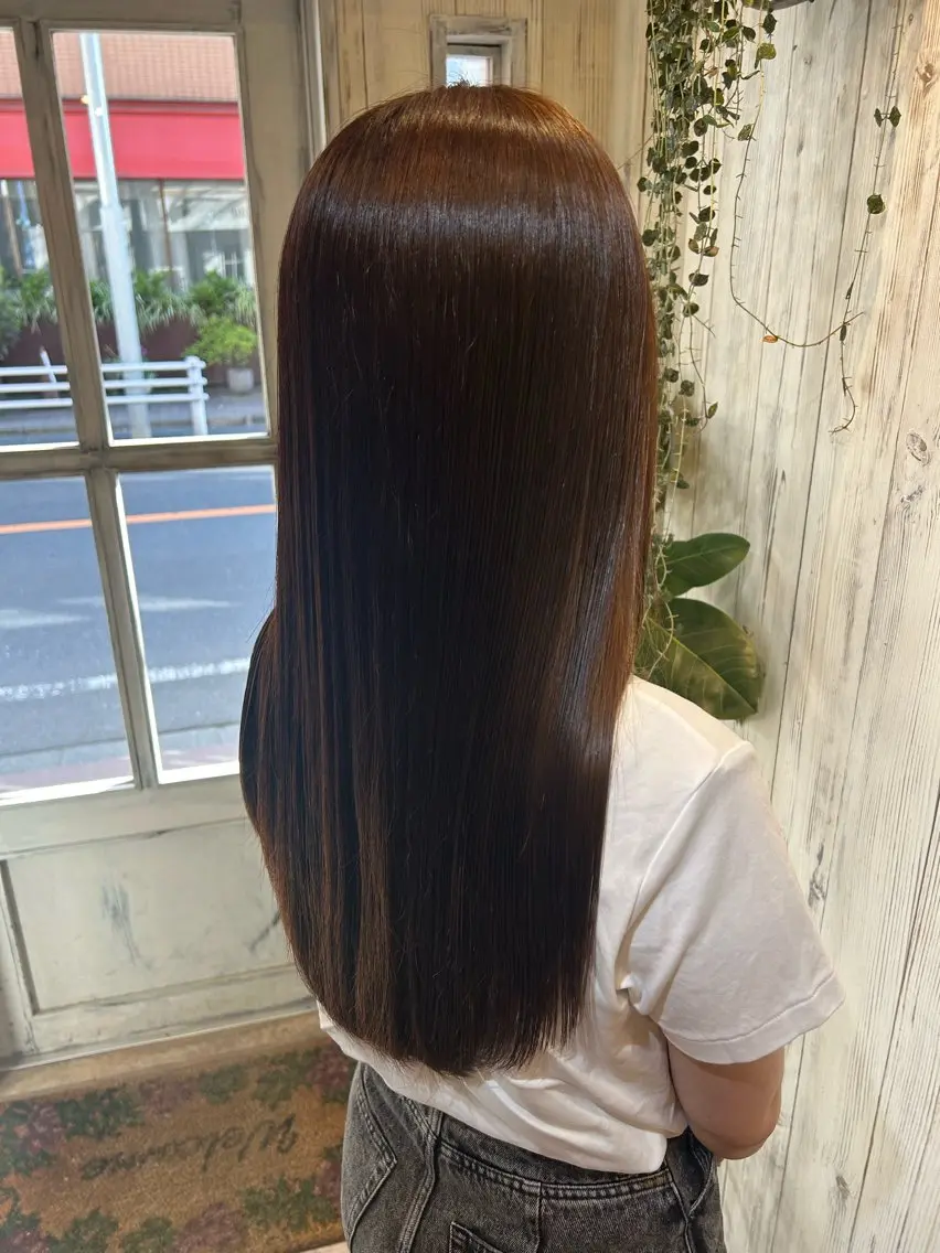 ロング 縮毛矯正 カット 縮毛矯正 トリートメント 伊藤 みきのヘアスタイル