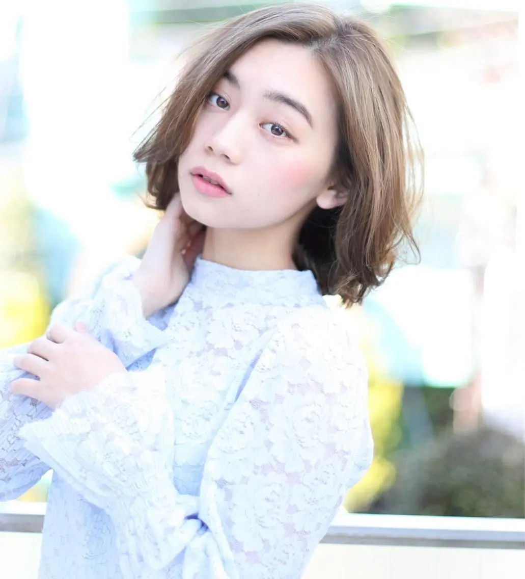 ミディアム カラー 黒崎 勝巳のヘアスタイル