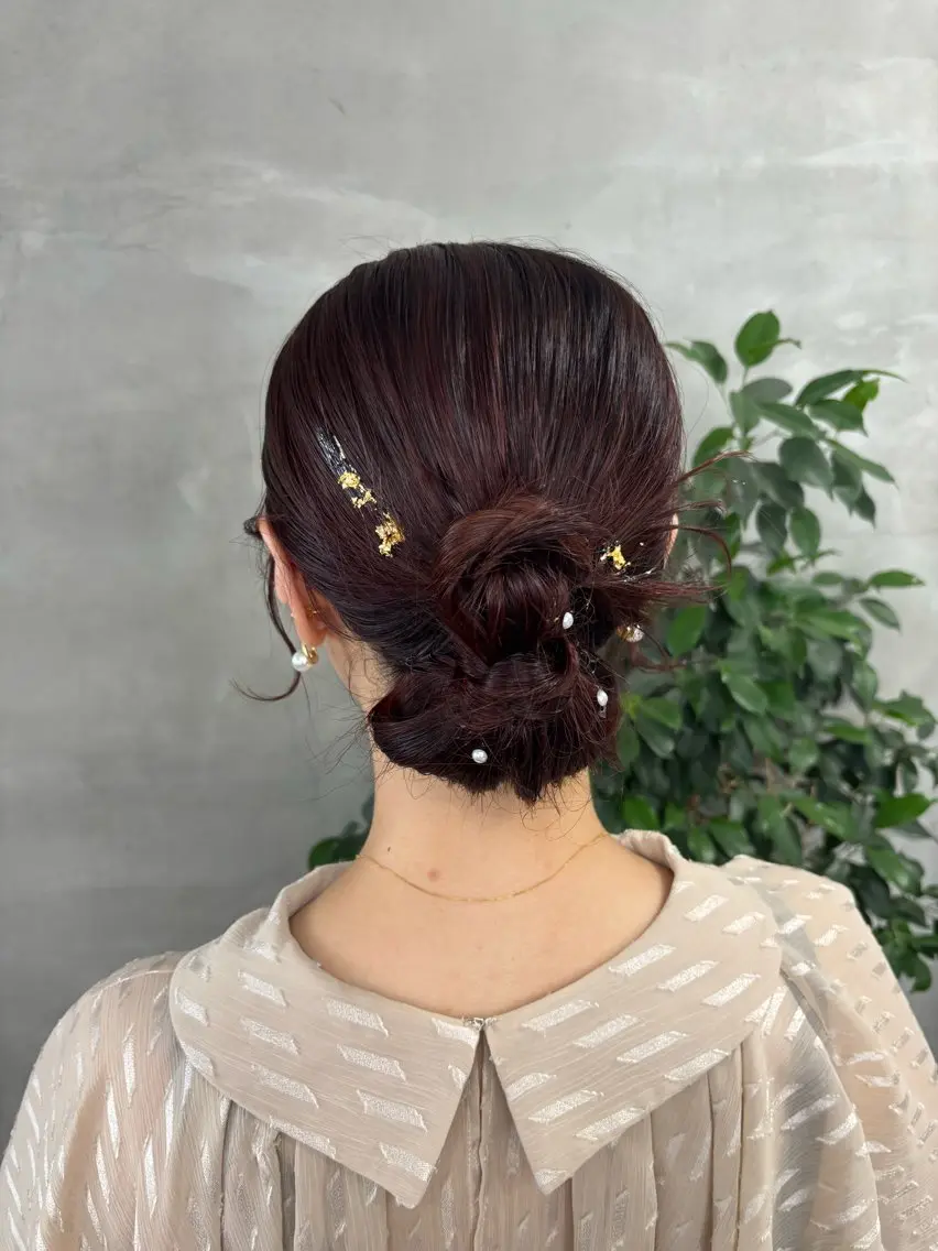ヘアアレンジ 結婚式・ブライダル ✨透明感艶カラー ✨💍Yuri💍のヘアスタイル