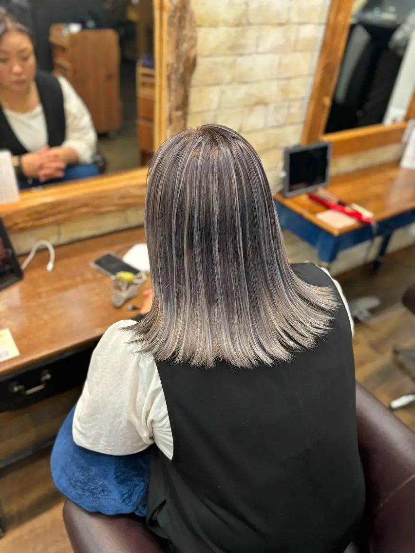 カラー 小顔似合わせカット ┊︎*AYANO*のヘアスタイル