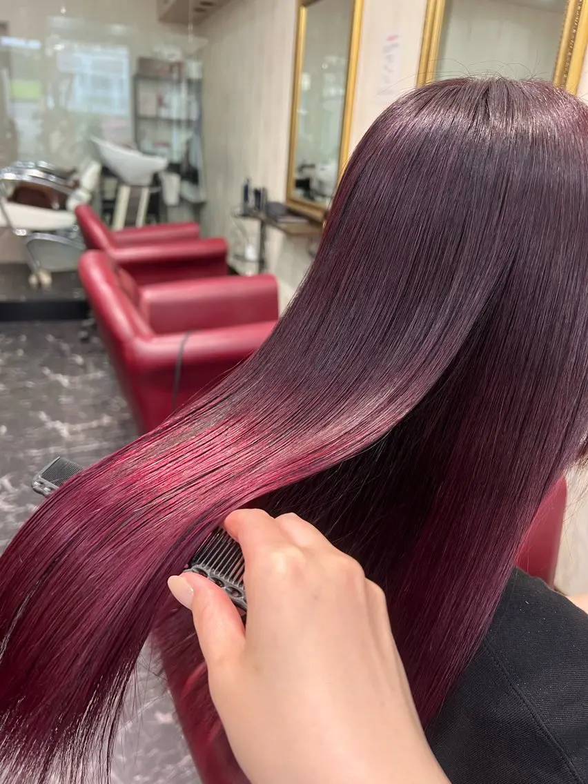 【新規/学生限定】💫ロイヤル髪質改善カラー+カット（-¥3000）の写真