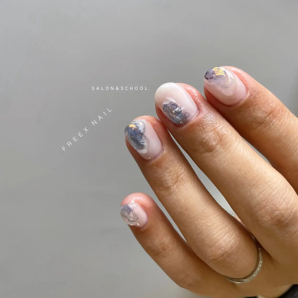 ネイル ハンドネイル ハンドケア freex nail /ニュアンス/個性派のネイルデザイン