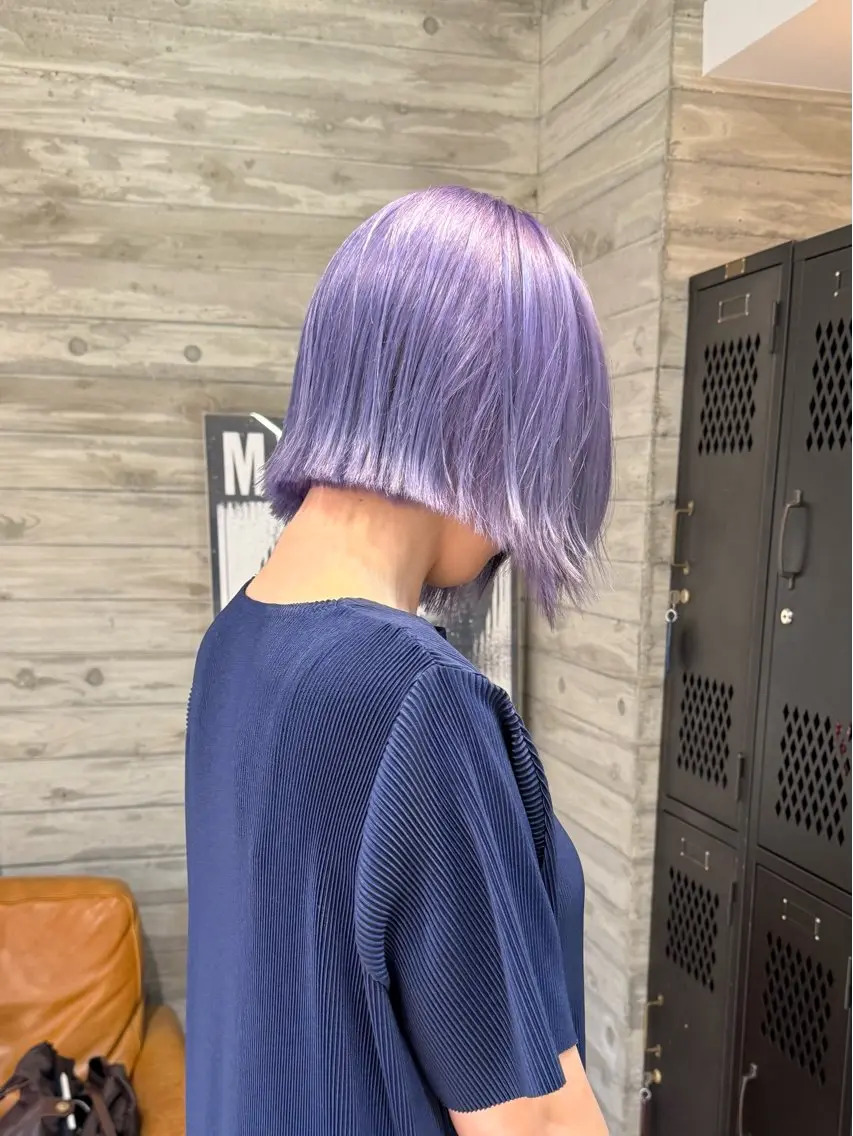 ミディアム カラー カット ヘアカラー トリートメント 色落ち綺麗透明感カラ /ボブ/ナカツヒカルのヘアスタイル