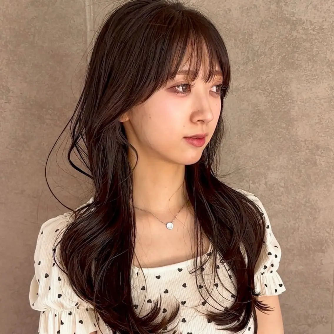 ロング 髪質改善 韓国風ヘア レイヤーカット ロング BALANCE. 弥央のヘアスタイル