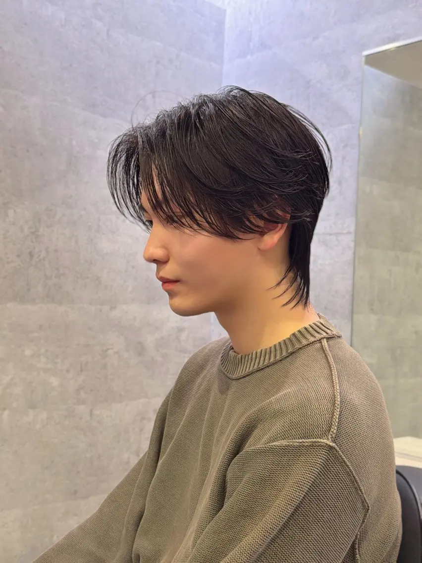メンズ メンズウルフカット ウルフカット カット NOVA天王寺 武元 裕聖のヘアスタイル