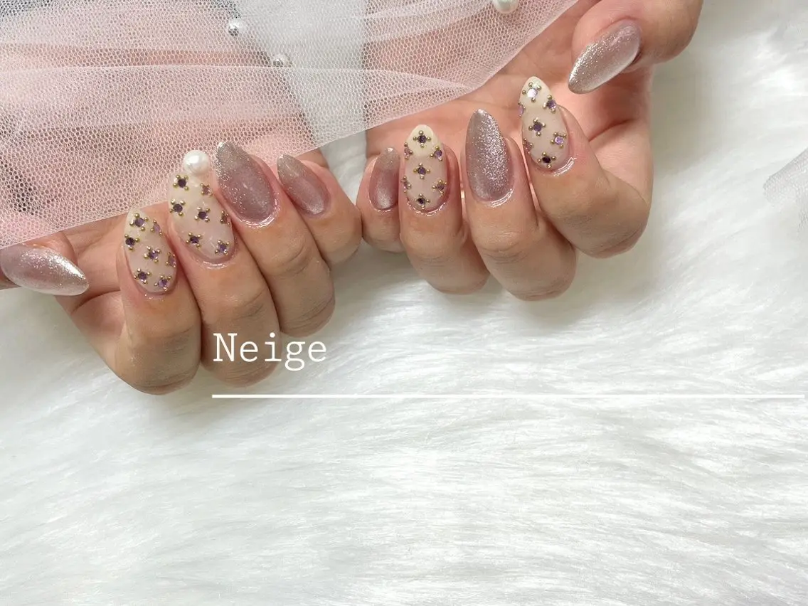 ネイル ハンドネイル Neige‪𓂃ai ＊梅津 / 松尾のネイルデザイン