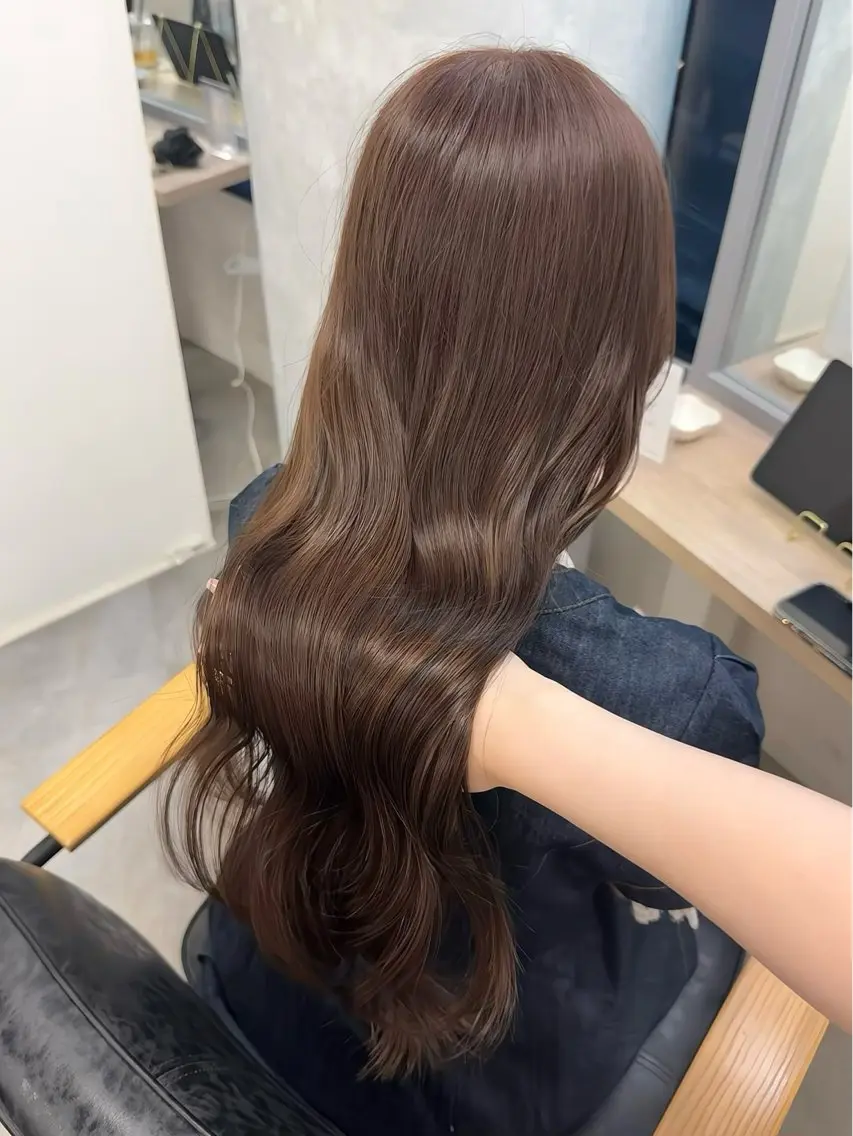 ロング カラー ヘアアレンジ ベージュカラー ヘアカラー トリートメント Himawari♡ 柔らかいカラーのヘアスタイル