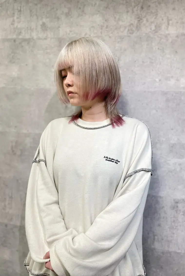 カラー ヘアカラー yasuハイトーン/ デザインカラーのヘアスタイル