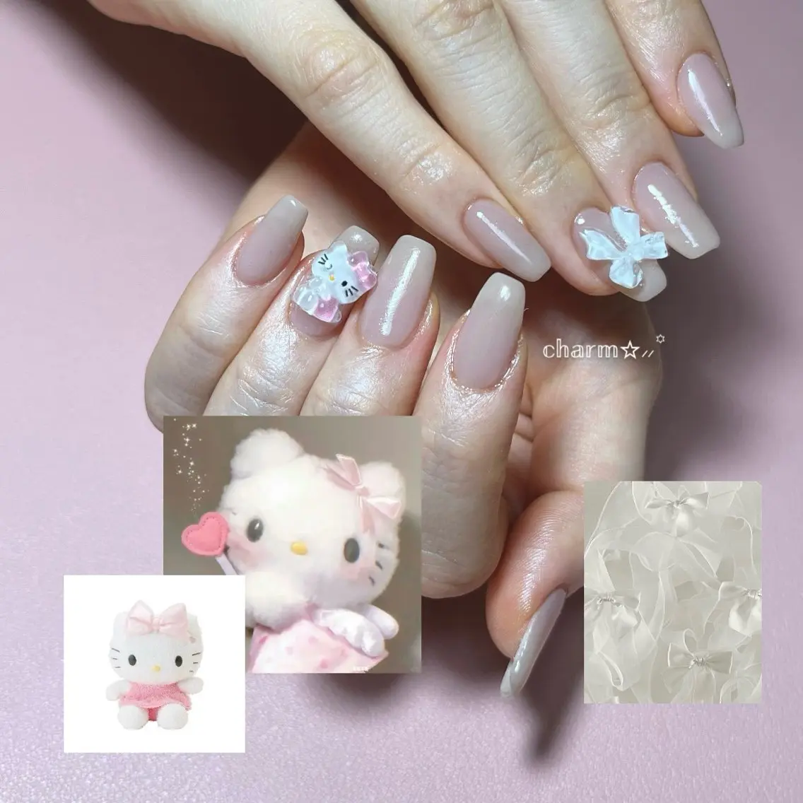 ネイル シンプルネイル nail salon charmのネイルデザイン