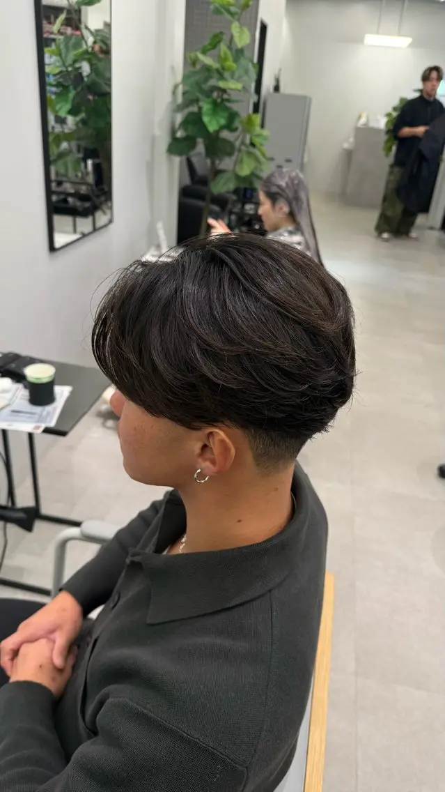メンズ フェザーパーマ メンズパーマ Joule大分 メンズ特化植木永遠のヘアスタイル
