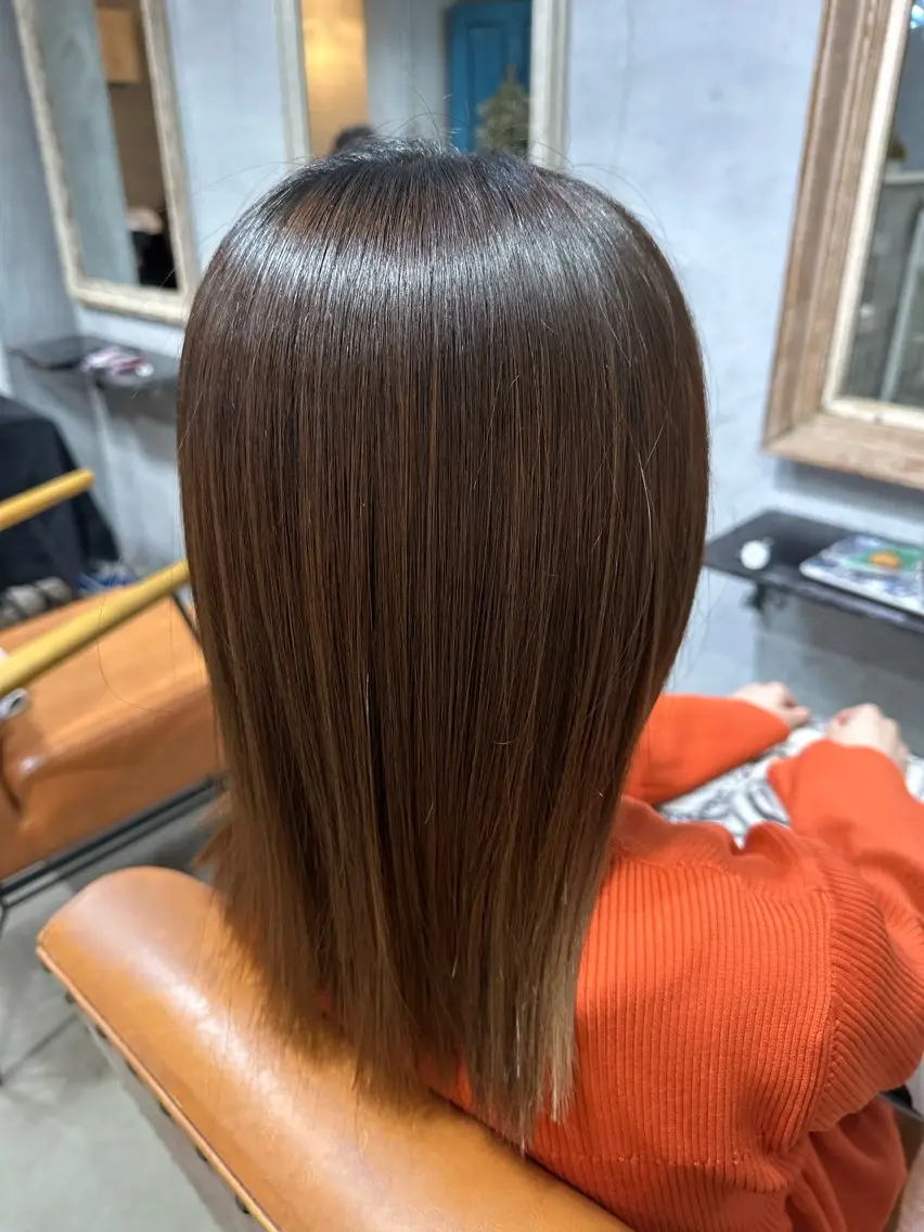 ミディアム 縮毛矯正 goen/ カミムラシュウヘイのヘアスタイル
