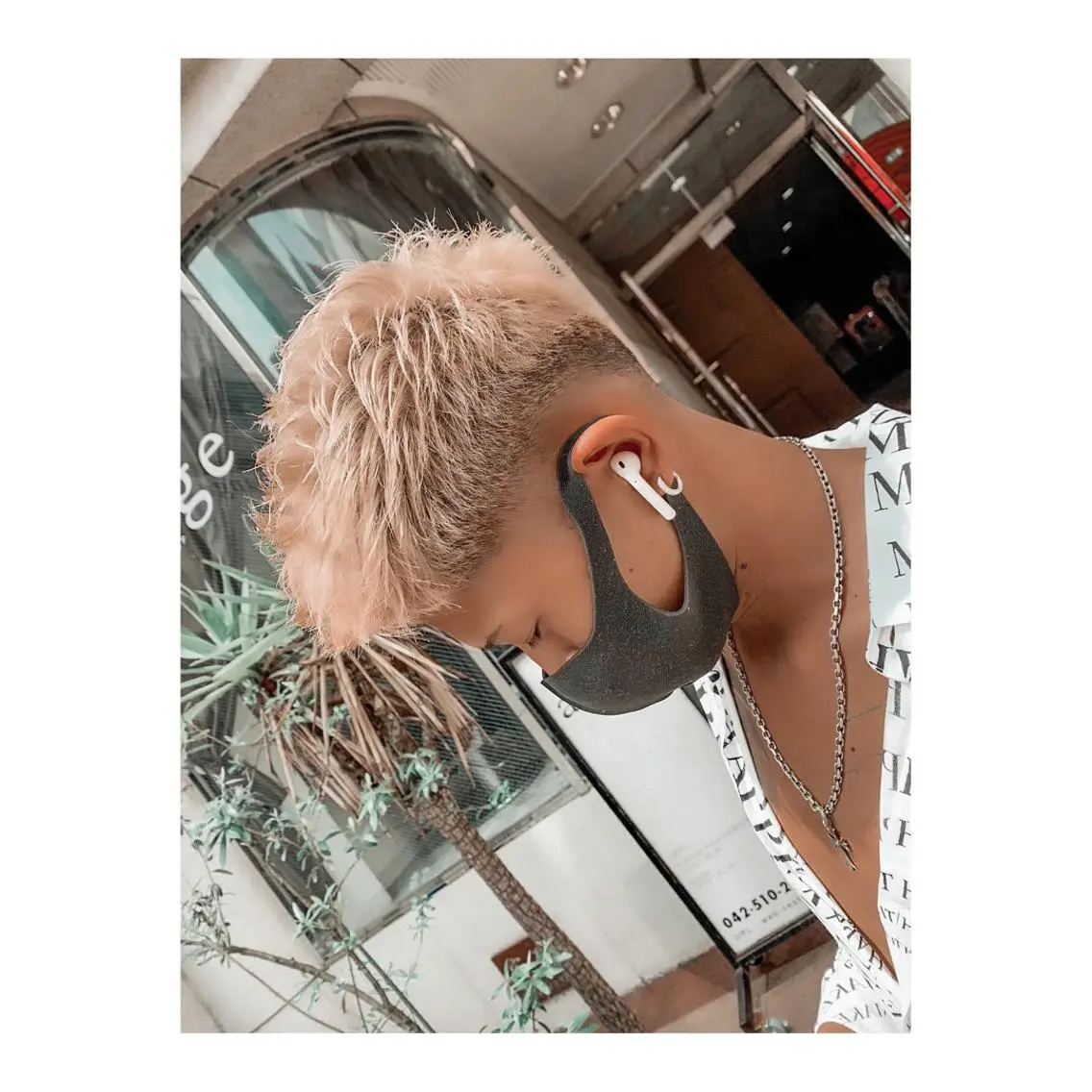 ショート カラー ヘアアレンジ メンズ ange☞ soutaのヘアスタイル