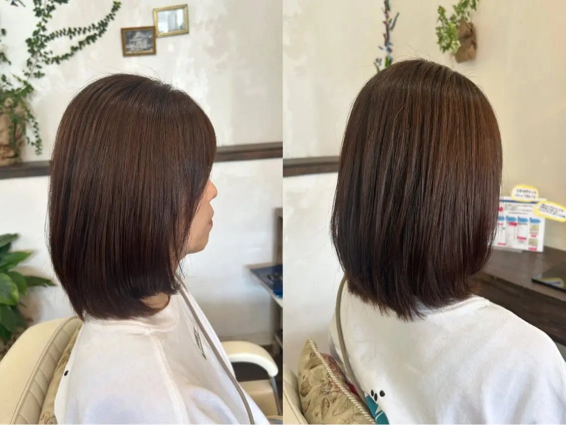 ミディアム カラー 大川 真矢のヘアスタイル