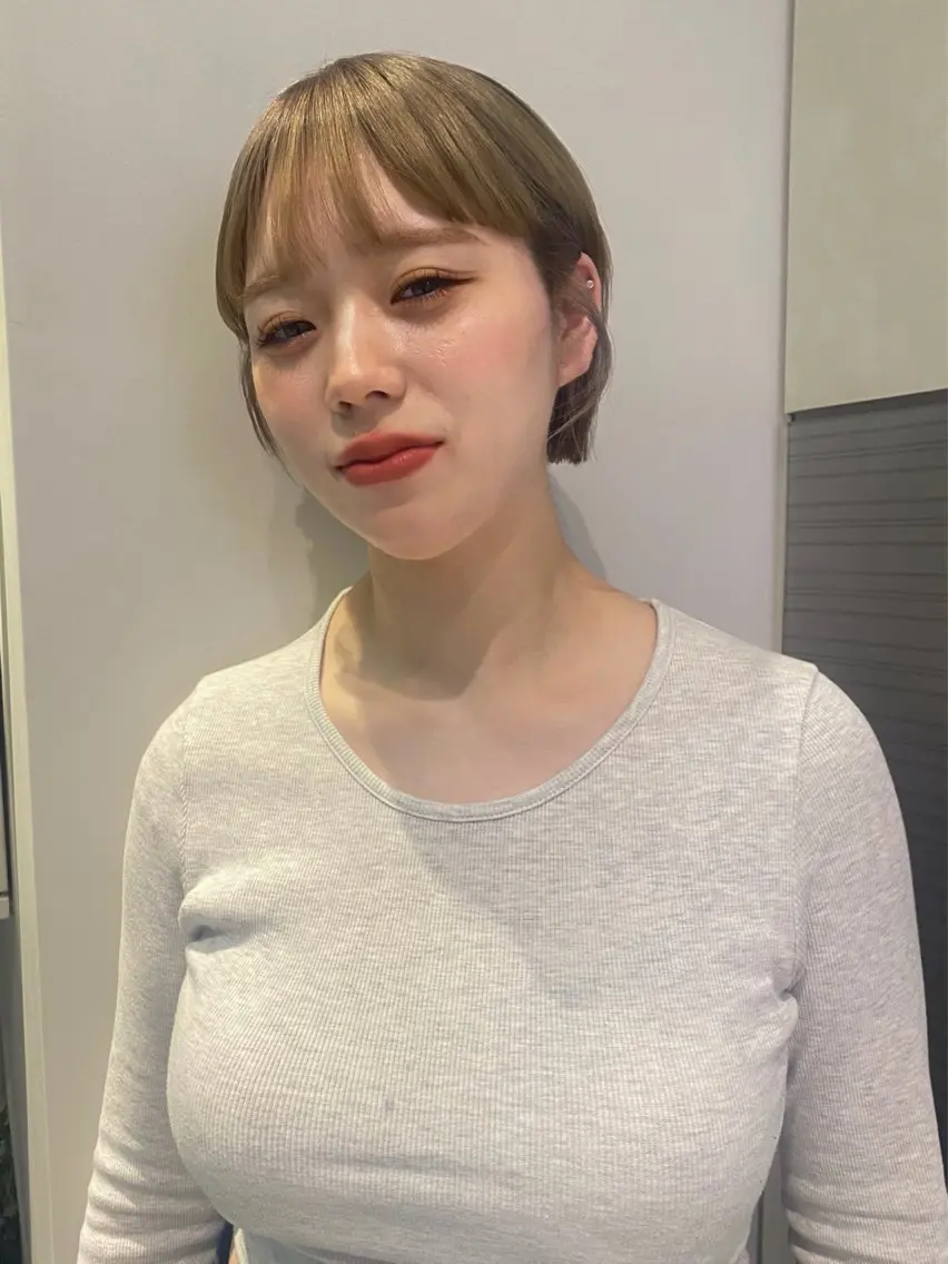 ショート カラー カット ヘアカラー トリートメント mai / linoah˚✧のヘアスタイル