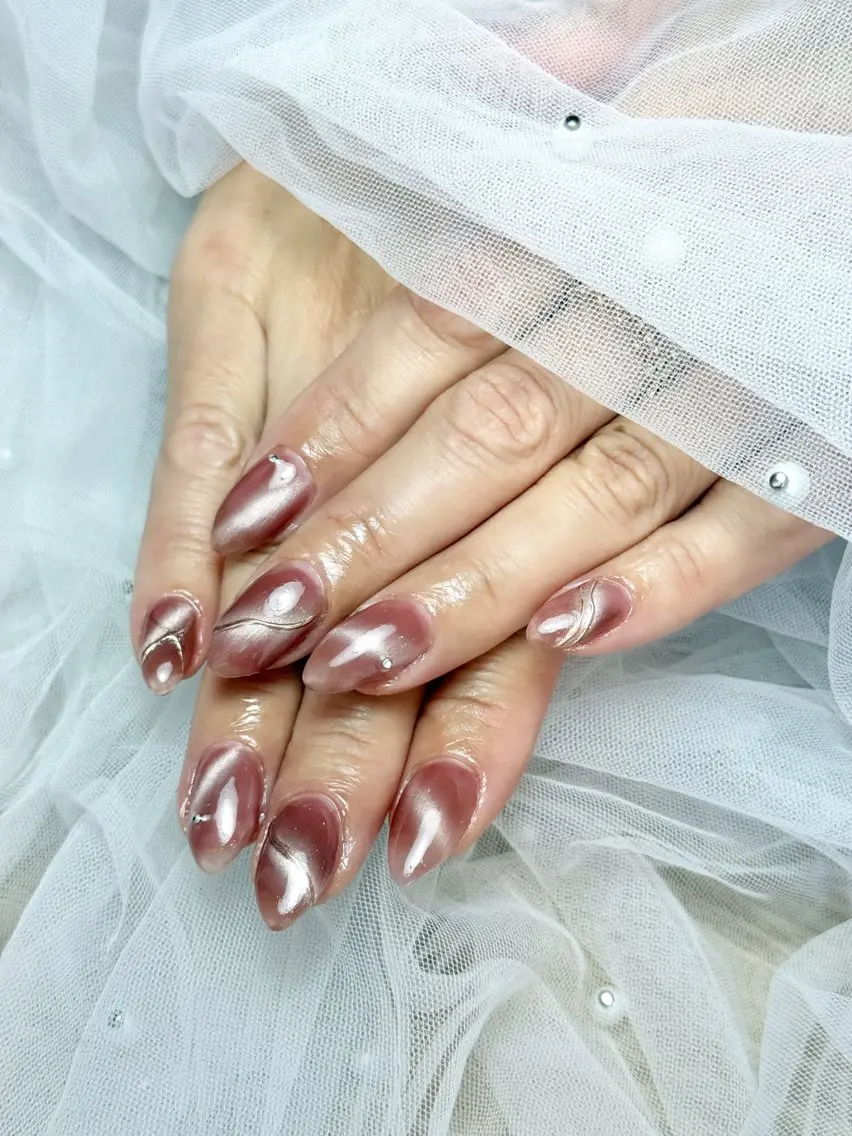 ネイル ストーンネイル フットネイル mimo*lash 🩰kanatsuのネイルデザイン