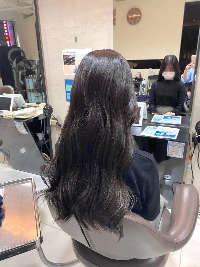 ロング カラー 透明感カラー ヘアセット 🍑メンズモテヘア MOE🍑のヘアスタイル
