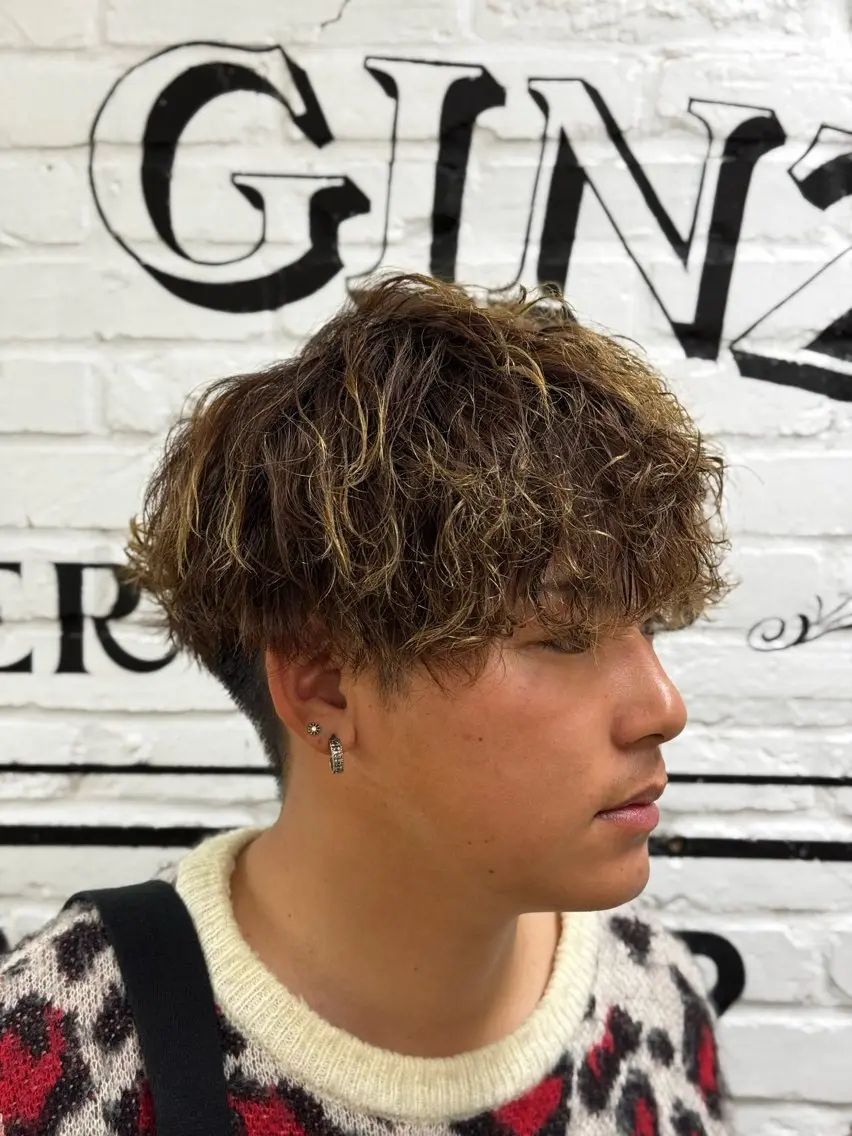 平日限定【men's】cut+permの写真