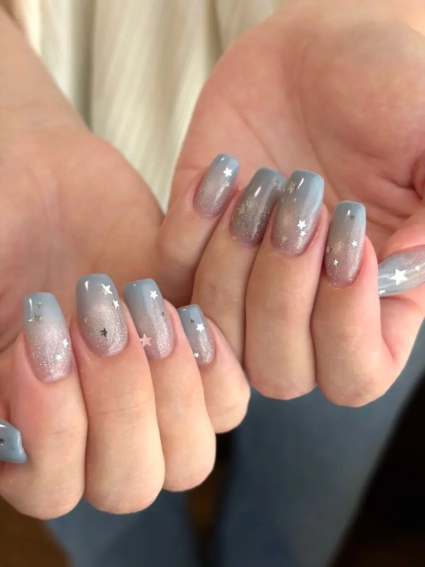 ネイル 水色 rena nailのネイルデザイン