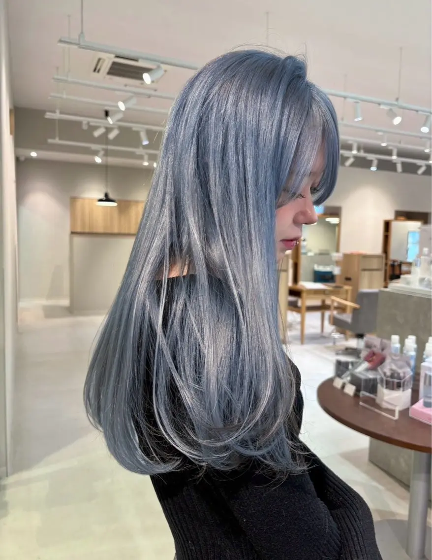 ロング カラー 森 理音のヘアスタイル