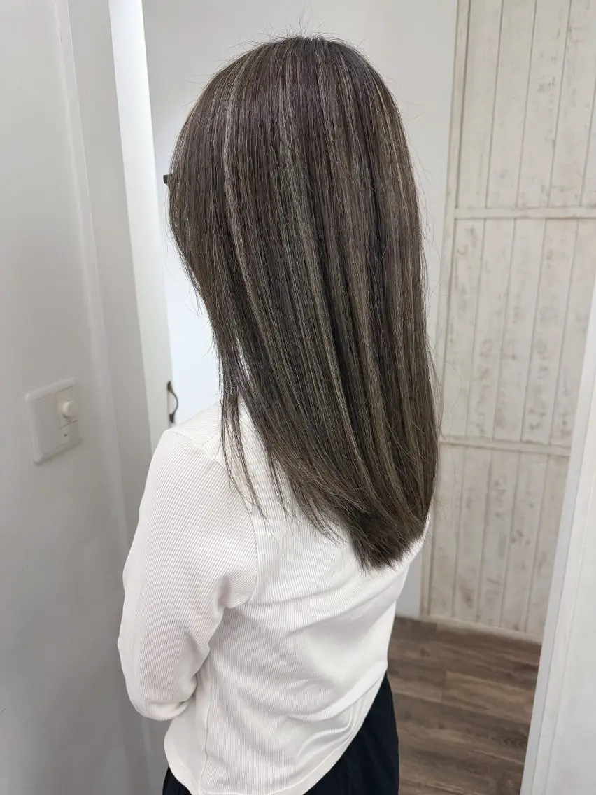 ロング カラー ヘアカラー トリートメント ハイライト⭐️上野 高広のヘアスタイル