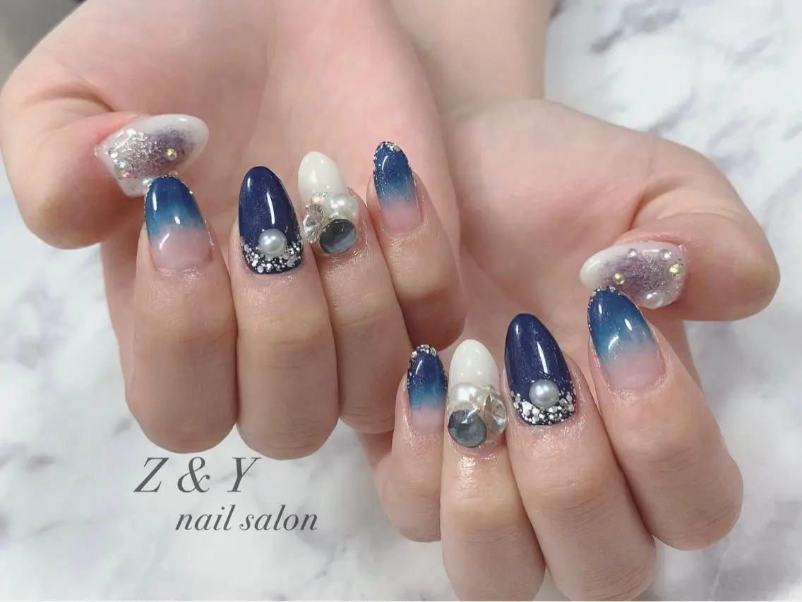 ネイル ジェルネイル ハンドネイル Z&Y nail salonのネイルデザイン