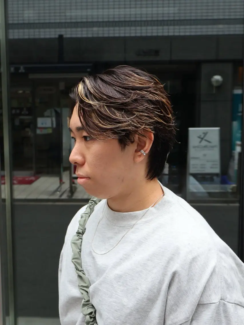 ショート パーマ メンズ カット パーマ SCENEbyRAD helmのヘアスタイル
