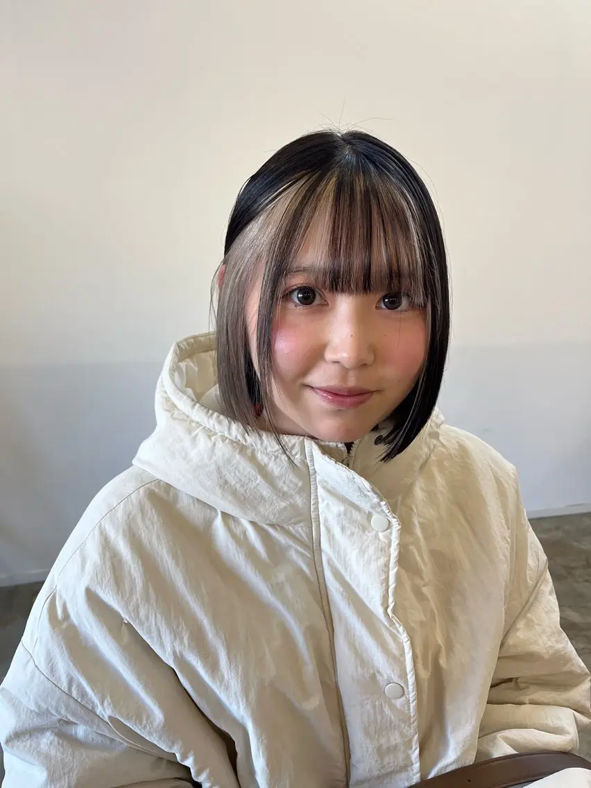 ショート カラー ブリーチ インナーカラー カラー特化/ブリーチ 梅田中崎町/あかりのヘアスタイル