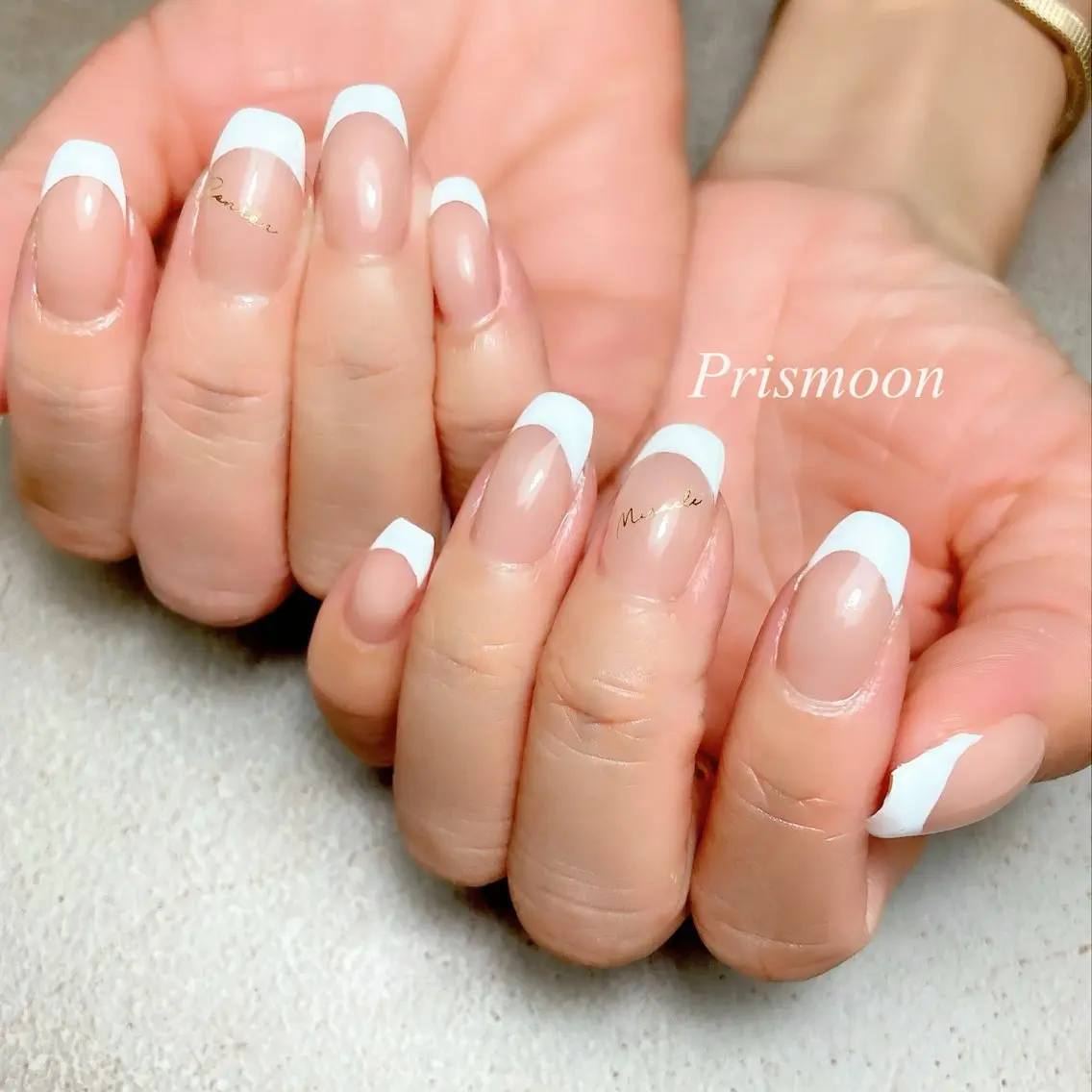 ネイル フレンチネイル Prismoon /津市ネイルのネイルデザイン