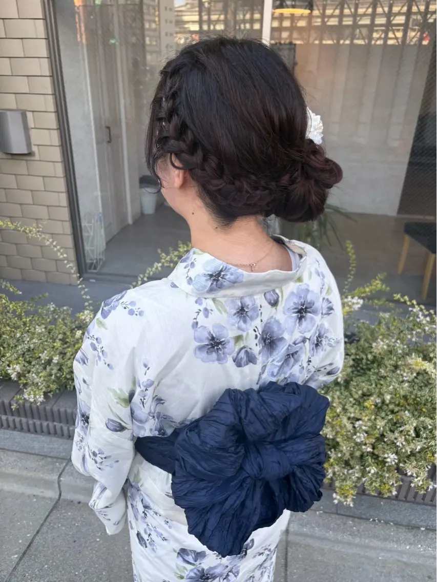 ロング ヘアアレンジ 着付け 美髪× ヘアセット✨Araiのヘアスタイル