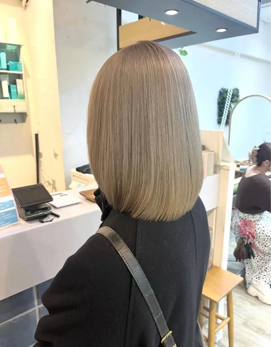 セミロング ヘアカラー トリートメント N°+aero 🤍ユメのヘアスタイル