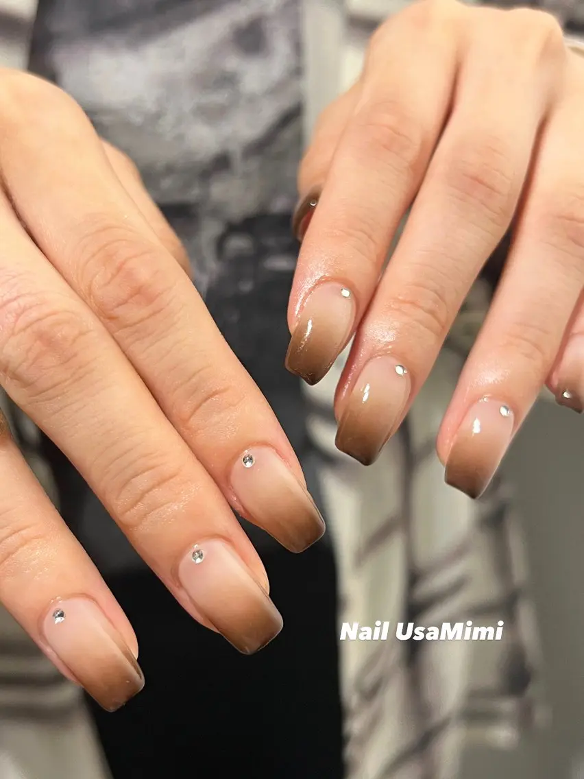 ネイル アートネイル オーロラネイル チークネイル フレンチネイル ジェルネイル ハンドネイル 本町NailUsa Mimi RIKOのネイルデザイン