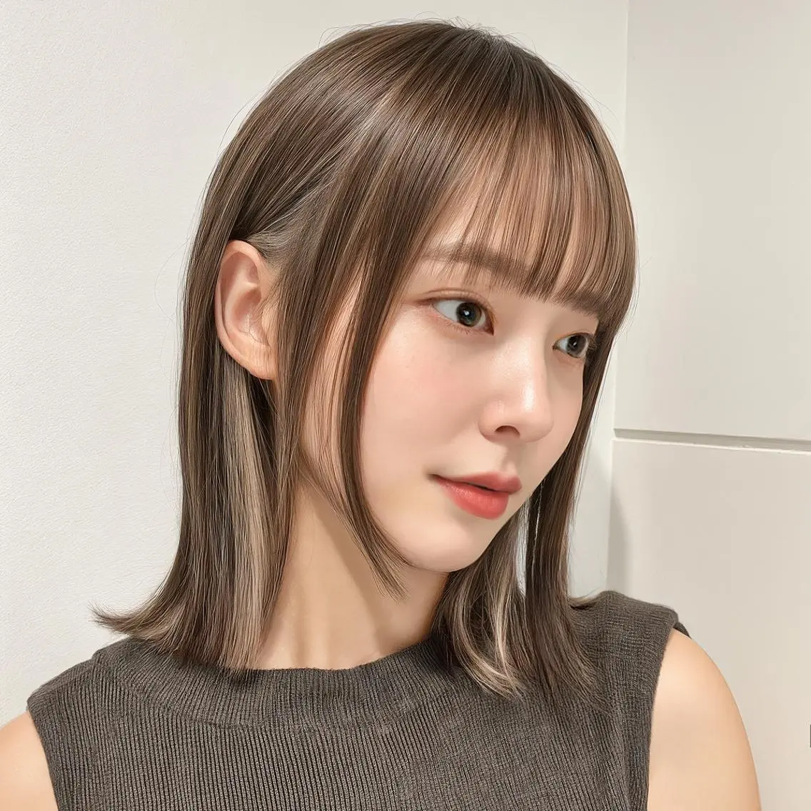 ミディアム インナーカラー◆ ダブルカラー◆ 上原のヘアスタイル