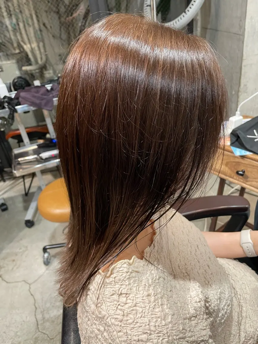 セミロング 【お洒落パーマ】 Elme　肥塚康汰郎のヘアスタイル
