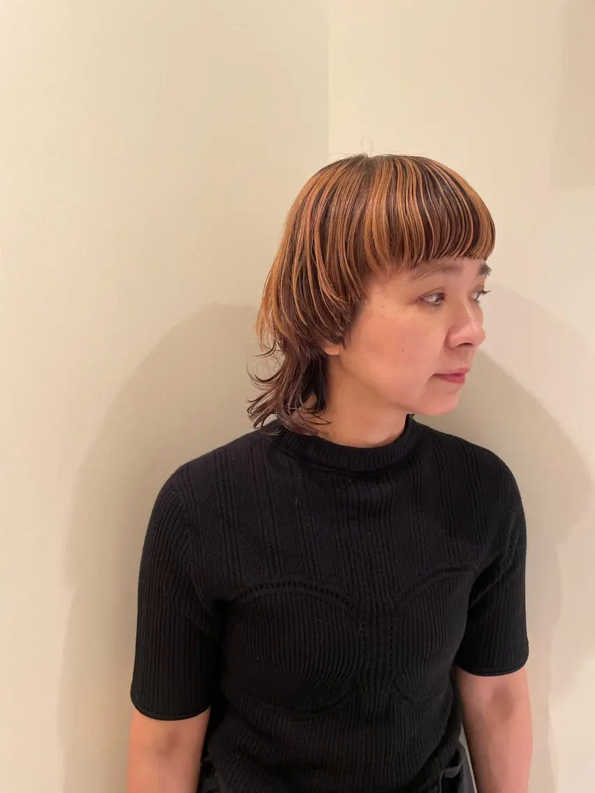 ショート デザインカット ボブ ホノカのヘアスタイル
