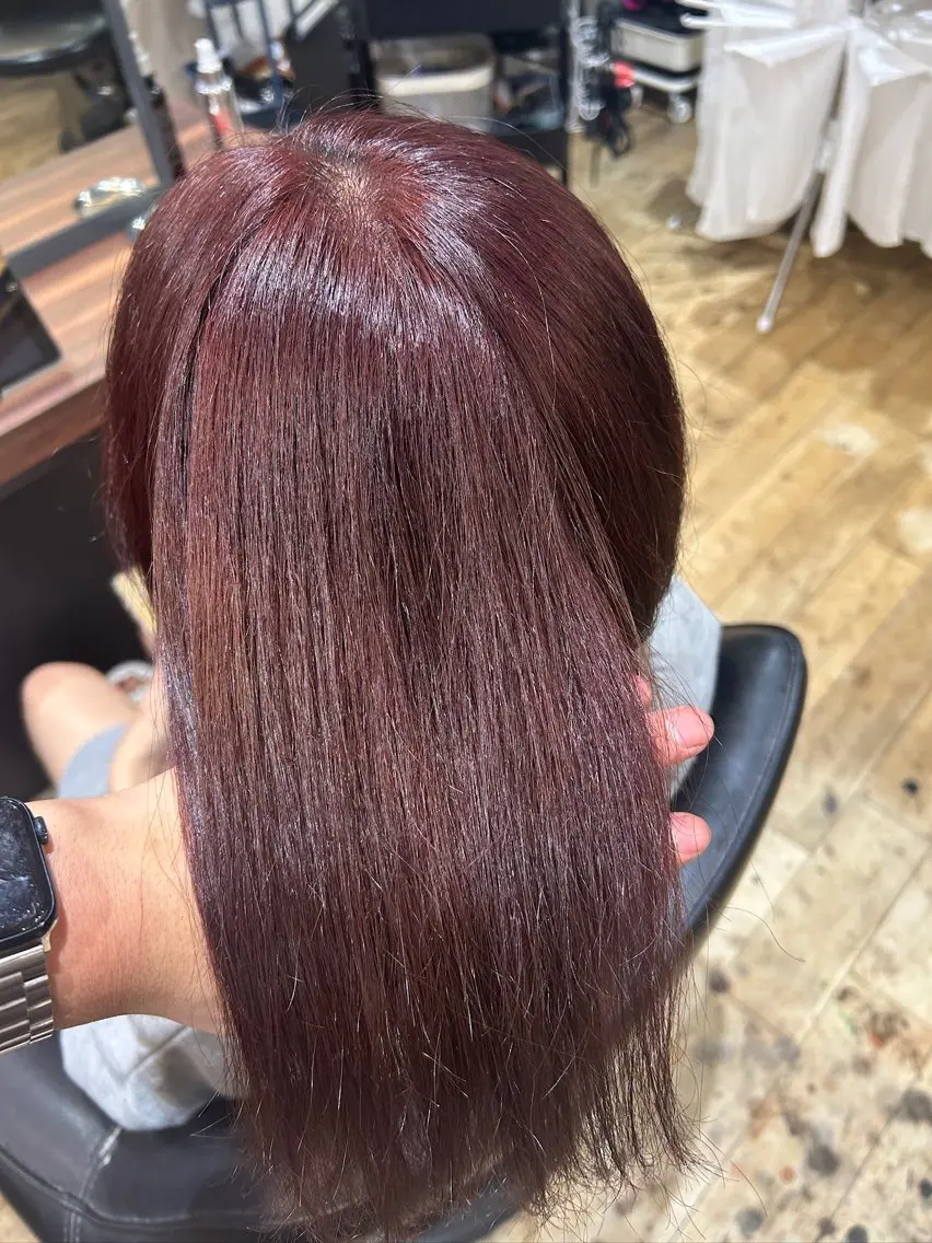 ロング カラー シールエクステ バレイヤージュ ベージュカラー ブリーチ ケアブリーチ ヘアカラー トリートメント 大阪梅田/レイヤー/ ハイライト/yuuのヘアスタイル
