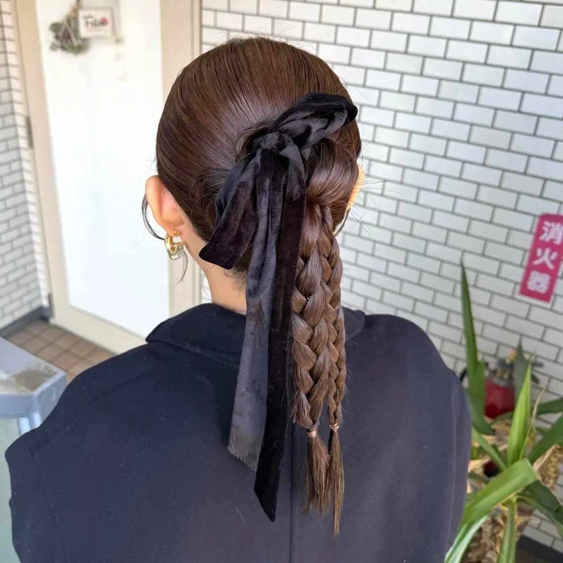 セミロング ヘアアレンジ 成人式 ハーフアップ 結婚式・ブライダル デート 卒業式のヘアスタイル 褒められヘアメイク /ボブ女子🐶みおのヘアスタイル