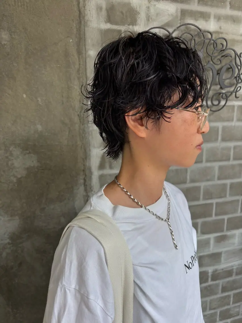 ショート パーマ ショートヘア カット CACHÉ ワカナ🎀のヘアスタイル