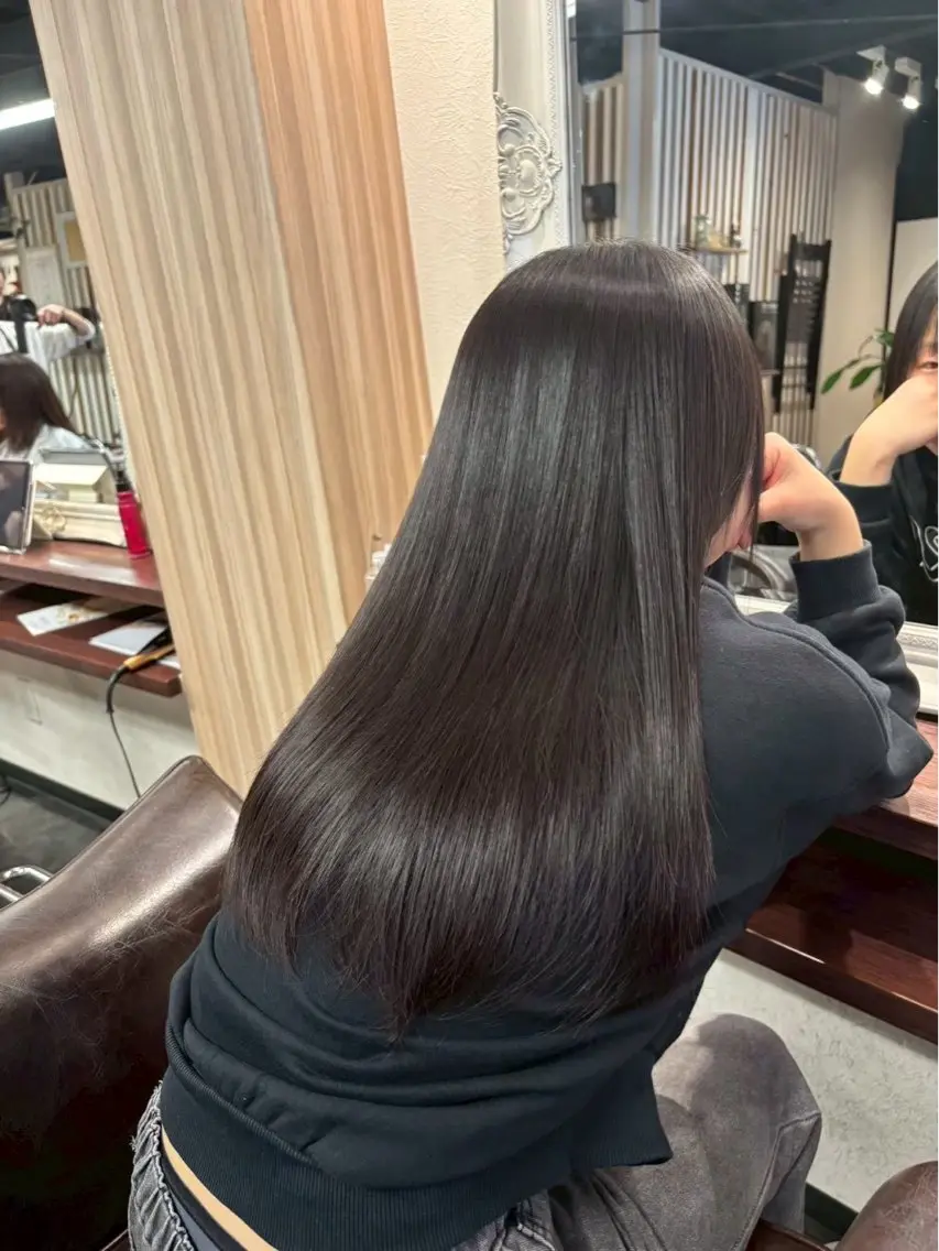 ロング トリートメント ヘアカラー トリートメント 脇部 亜梨沙のヘアスタイル